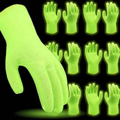 Fluorescent Gloves Bar Luminous Gloves Self-luminous Fluorescent Green Gloves Concert Interactive Performance Props Party Decor