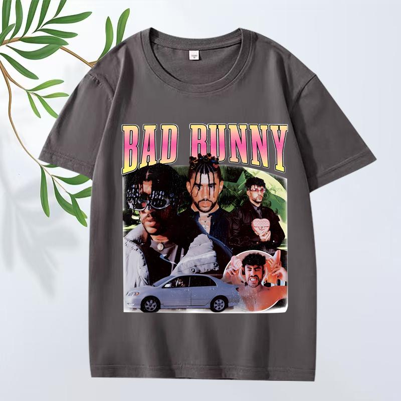 Bad Bunny Classic T Shirt 2025 New Unisex s Women Oversized 100 Cotton Streetwear Short Sleeve Summer Print Graphics Unisex Tops