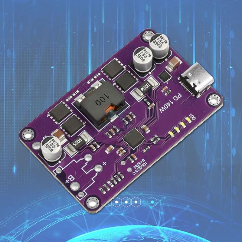 High Efficiency 6S 25.2V 140W PD Quick Charging Power Module for Robotics and DIY Projects