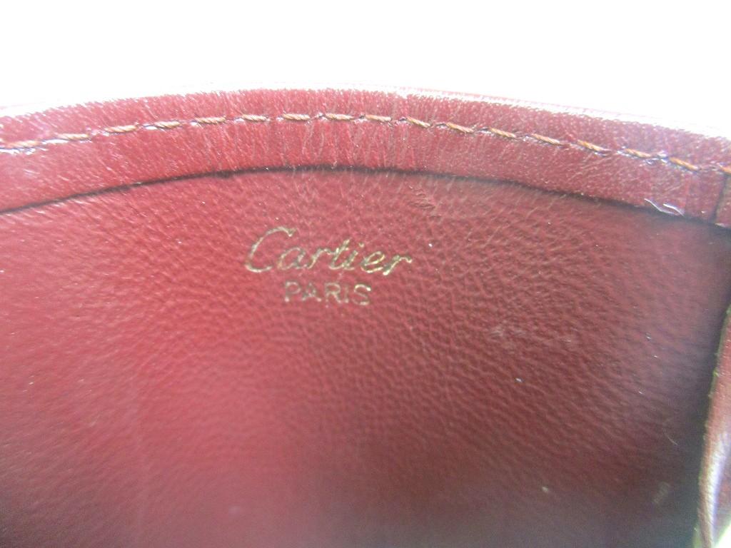 Authentic Cartier Must De Cartier Bordeaux Leather Cigarette Case #a990  Refurbished