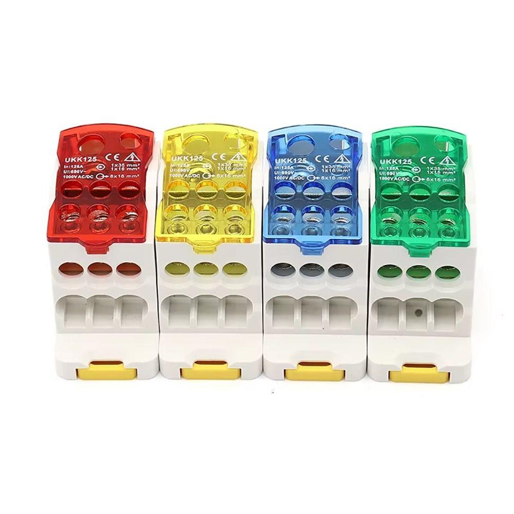 1Pcs One In Several Out Wire Connector High-Current Terminal Block New UKK-80A Splitter Box