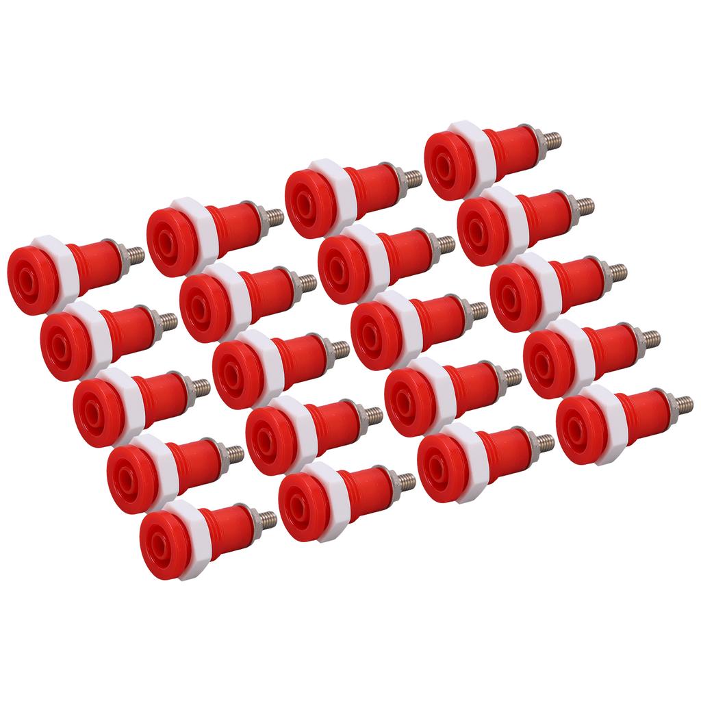 20Pcs Banana Socket 4mm Good Extensive Use Excellent Manufacture Electrical Connection Accessories