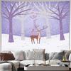 Deer Forest Tapestry Woodland Wall Hanging Nature Landscape Home Decor Bohemian Room Aesthetic Gift Vintage Cottagecore Tapestry