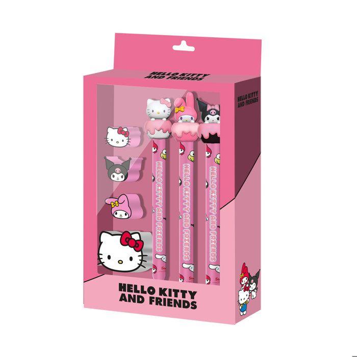 Paquete de 3 Lápices Eternos + 3 - Hello Kitty Mix - Rosa - Talla Única color rosa