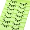 7 Paare Japanische Cosplay Falsche Wimpern Dramatische Wet Spiky Wimpern für Frauen Mädchen
