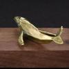 New Solid Brass Whale Figurines Vintage Sea Animal Small Statue Desktop Office Decor Crafts Accessories Ornaments Child Gift