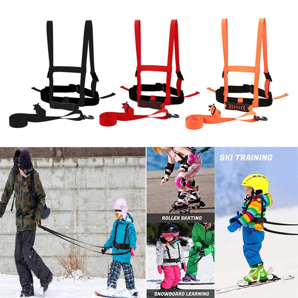 Children's ski harness for training snowboards Safety shoulder straps Speed
