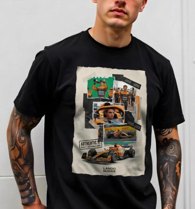 

LANDO NORRIS F1 CUSTOM DESIGN - T-Shirt Size S-5XL 4XL