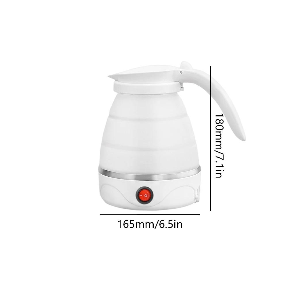 Portable Folding Electric Kettle Silicone 600W Collapsible Water Kettle US/EU/UK/AU Easy To Use for Camping Hiking Picnic