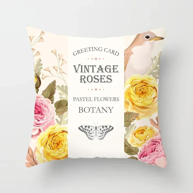 Cute Cat Pillowcase Creative Cat Illustration Cushion Ins Style Home Decoration Sofa Pillow