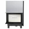 Steel fireplace KRATKI MBA left 17 kW Ø 200 Lift-up self closing door