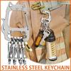 Outdoor Kitten Stainless Steel Keychain Multifunctional Camping Portable Creative Hook S-hook Quick Hanging Hardware Accessories