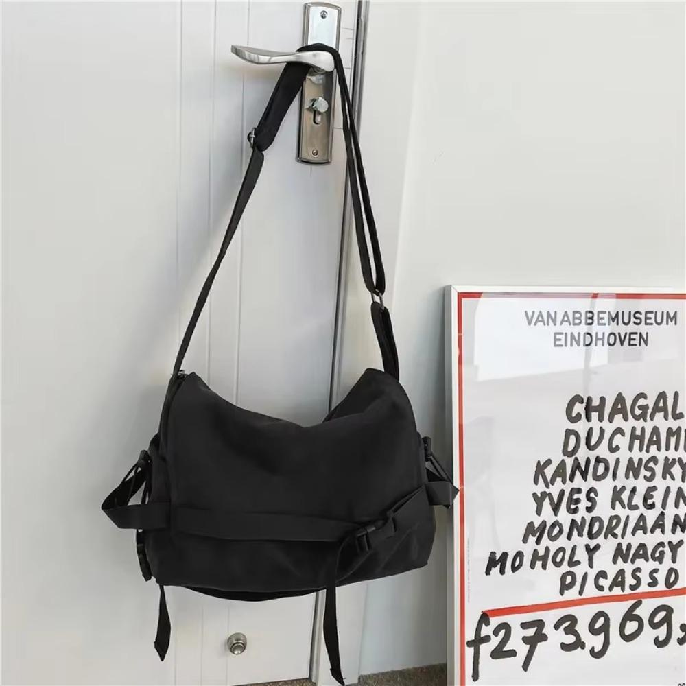 

Cross-body Canvas Tote Bag Versatile Shoulder Bag Cool Messenger Bag Shopping Style 1