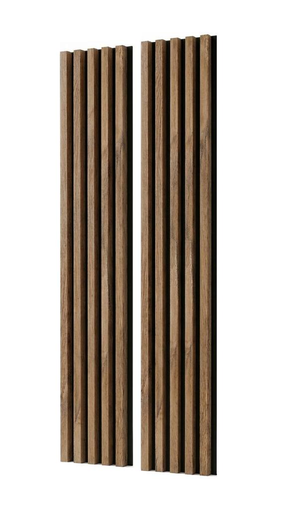 Acoustic Wall Panel Mebano PRO Grandson Oak with Black HDF Backing 2x 26.5x240 Cm