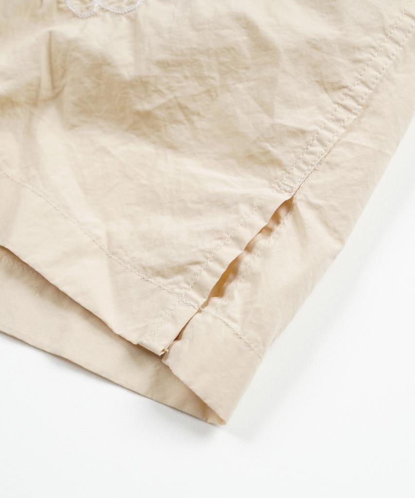FRIZMWORKS Coral Needlework Half Shirt _ Ivory