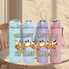 1PC Chubby And Sassy Crab Cartoon Print 750ml Color Plastic Sports Water Bottle Leakproof Flip Straw Lid Suitable for Sports Office Home Use