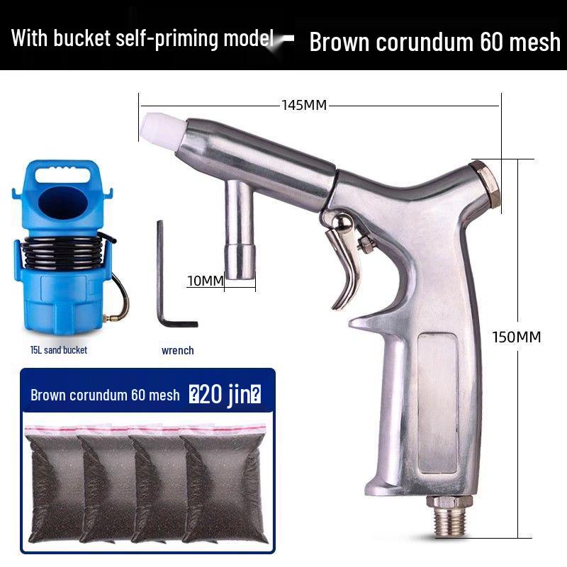 Tianfeng Handheld Pneumatic Sandblasting Gun - Rust Remover & Metal Refurbisher