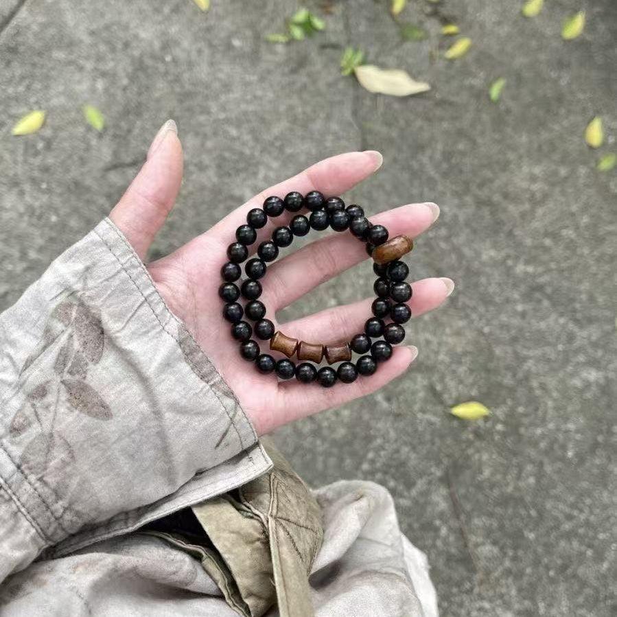 Retro Chinese Bamboo Beaded Bracelet - High-End Bestie Gift