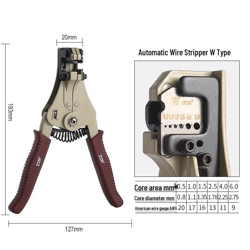 Universal Electrician Wire Strippers and Crimping Pliers, Multifunctional Tool for Wiring and Cable Cutting