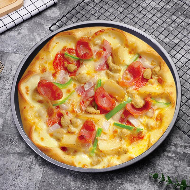 Pizza Baking Pan With Holes Round Carbon Steel Pizza Baking Pan With Holes Healthy Cooking Pan For Oven Home Kitchen Steel