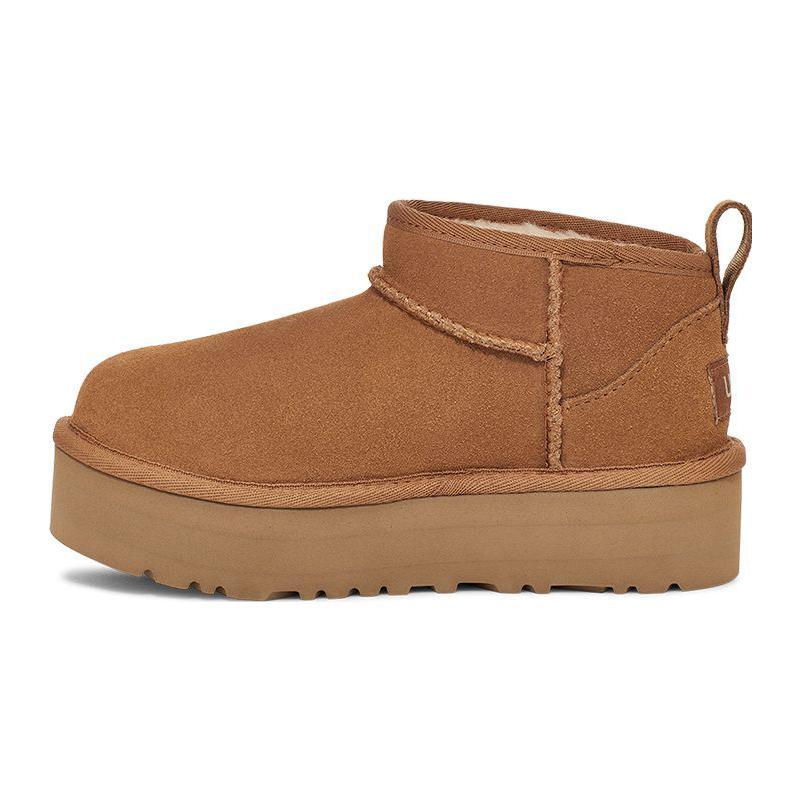 New UGG Classic Ultra Mini Platform Boot Chestnut Kids 1157791K-CHE
