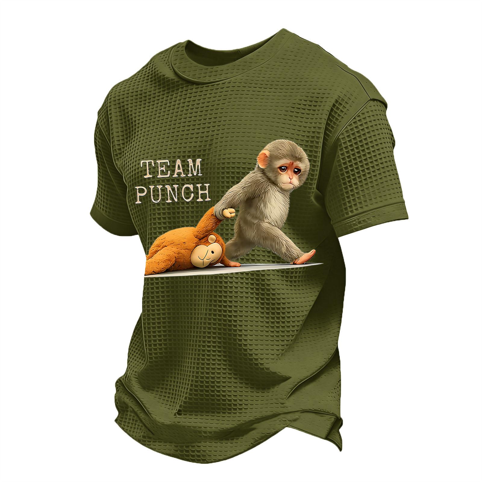 Men s Casual Round Neck Lightweight Breathable Short-Sleeve Top XL