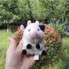 Animal Charming Plush Keychain With Adorable Cow And Panda Design Perfect Gift