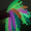 Dinosaur Stretch Rope Toys Tpr Soft Gel Worm Noodles - Kids' Finger Training & Stress Relief Toys - Christma