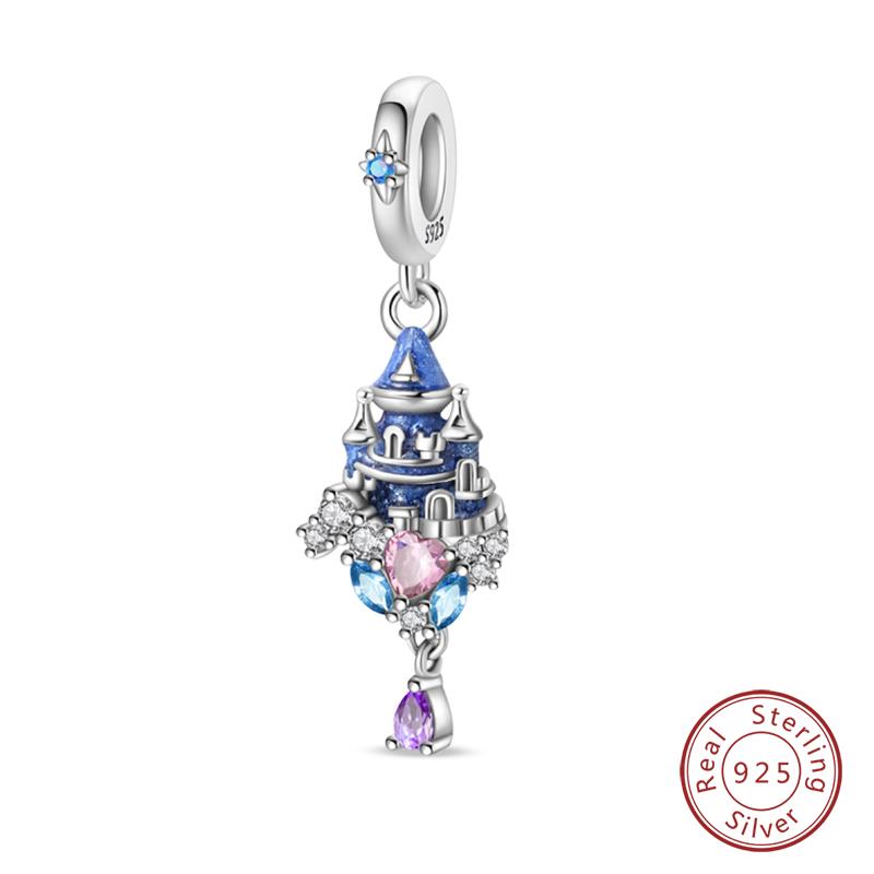 100% Copper Exquisite Tarot Cards Bracelet Pendants Blood Red Fire Snake Rose Charms Beads Diy Jewelry For Women