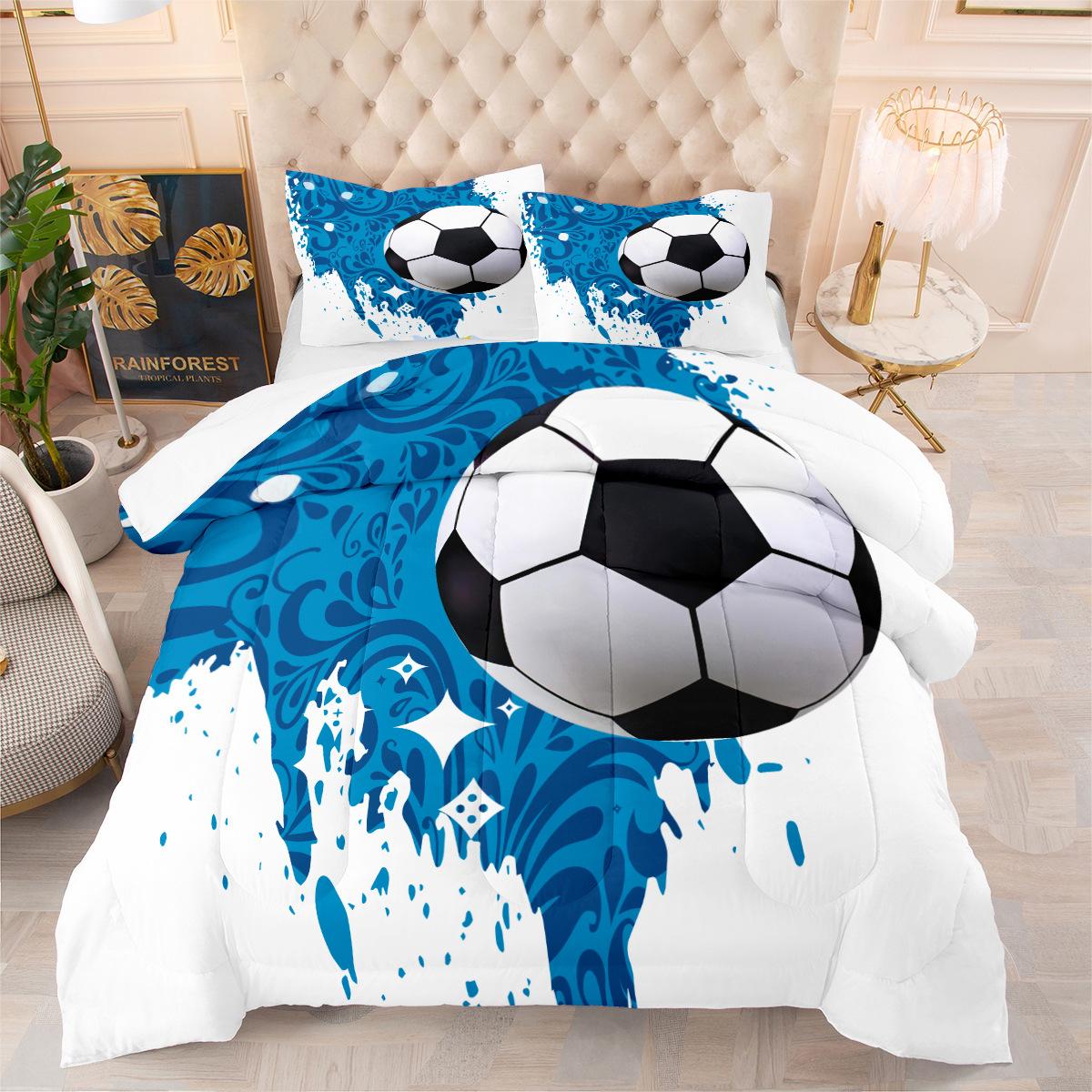 

Starry Sky Dream Net Fat Quilt Three-piece Set Suit Digital Printing Three-piece Set To Make Home Textile Products 172*218cm