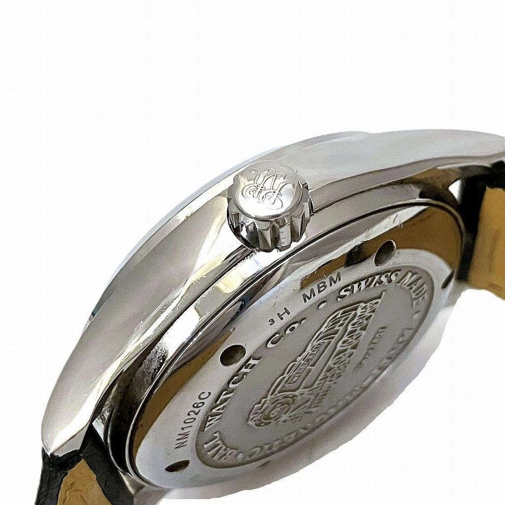 Used BALLWATCH Engineer 2 Watch Total Weight Approx. 71.2g SS Genuine Leather Automatic Winding White Dial NM1026C Men's