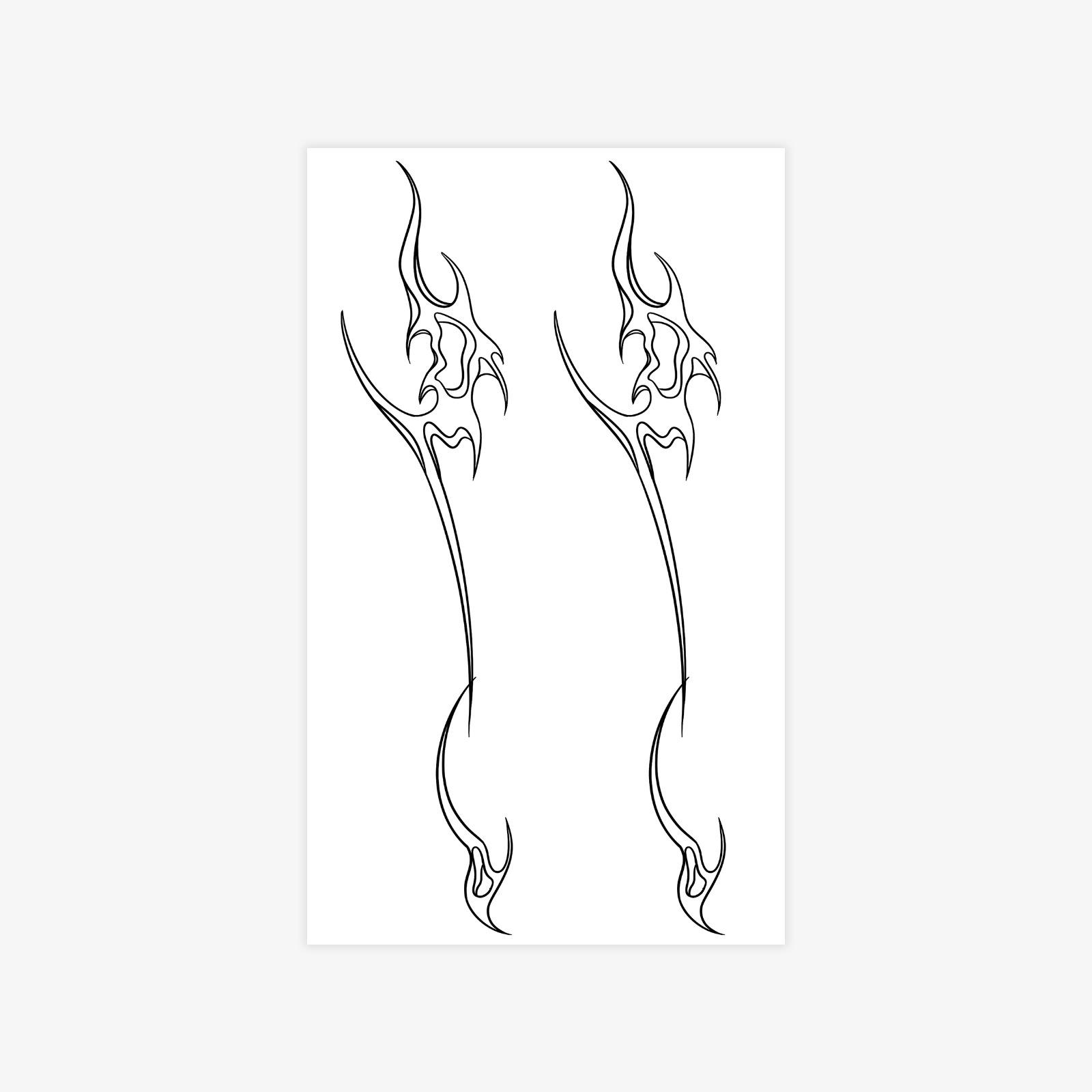 Domineering Wings Totem Advanced Sense Personality Diablo Waist Belly Leg Tattoo Sticker 9*15