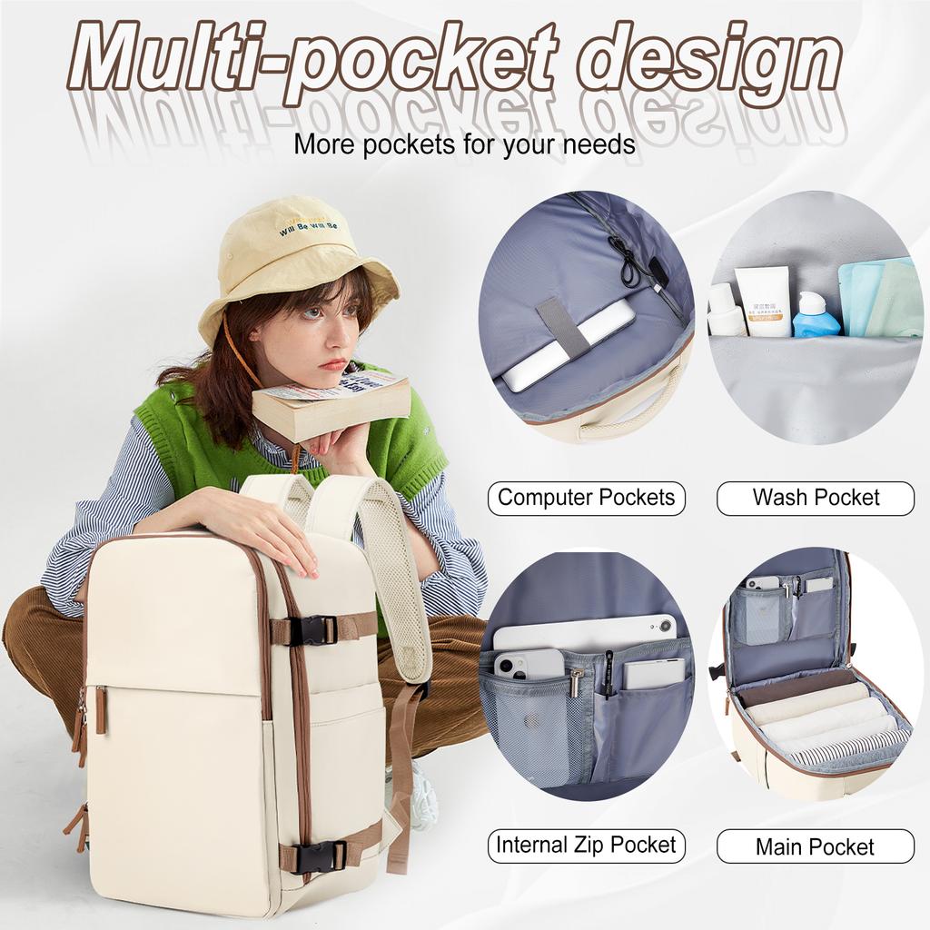 Mochila de cabina 40x20x25 Ryanair, equipaje de mano Easyjet 40x20x25 en avión, bolso para portátil, equipaje de mano, mochila de viaje