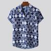 2026 Men's Ethnic Style Printed Hawaiian Short Sleeve Shirt