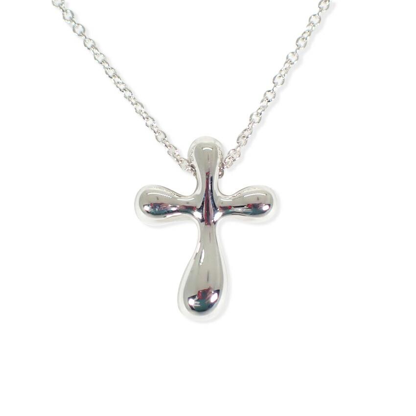 

[Used] TIFFANY 925 Teardrop Cross Pendant/Necklace/g508-55