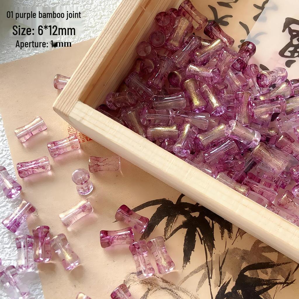 Chinese Bamboo Lampwork Spacer Beads for DIY Jewelry