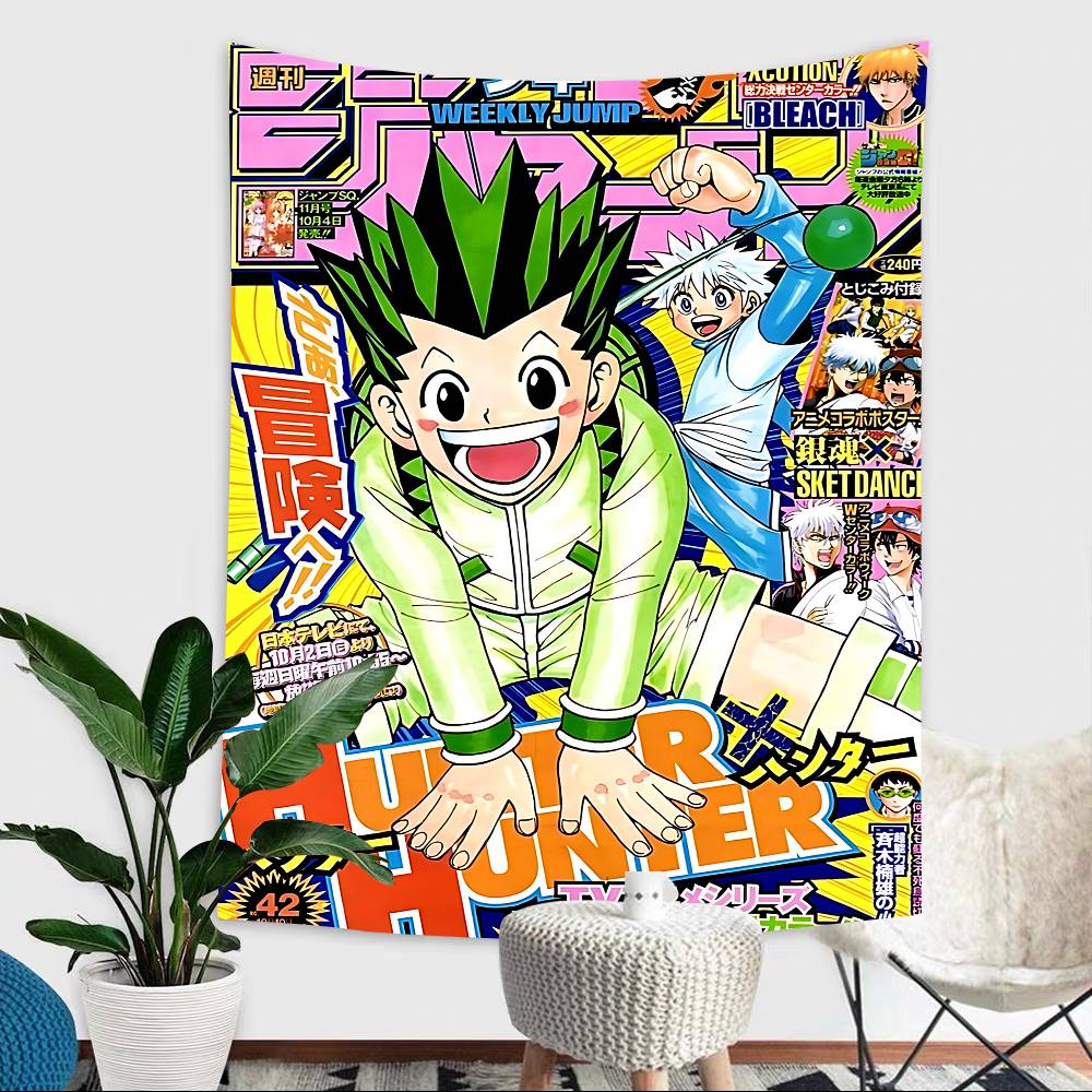 Anime Hunter X Hunter Theme Background Cloth Happy Party Baby Shower Supplies Decoration Banner Shooting Props