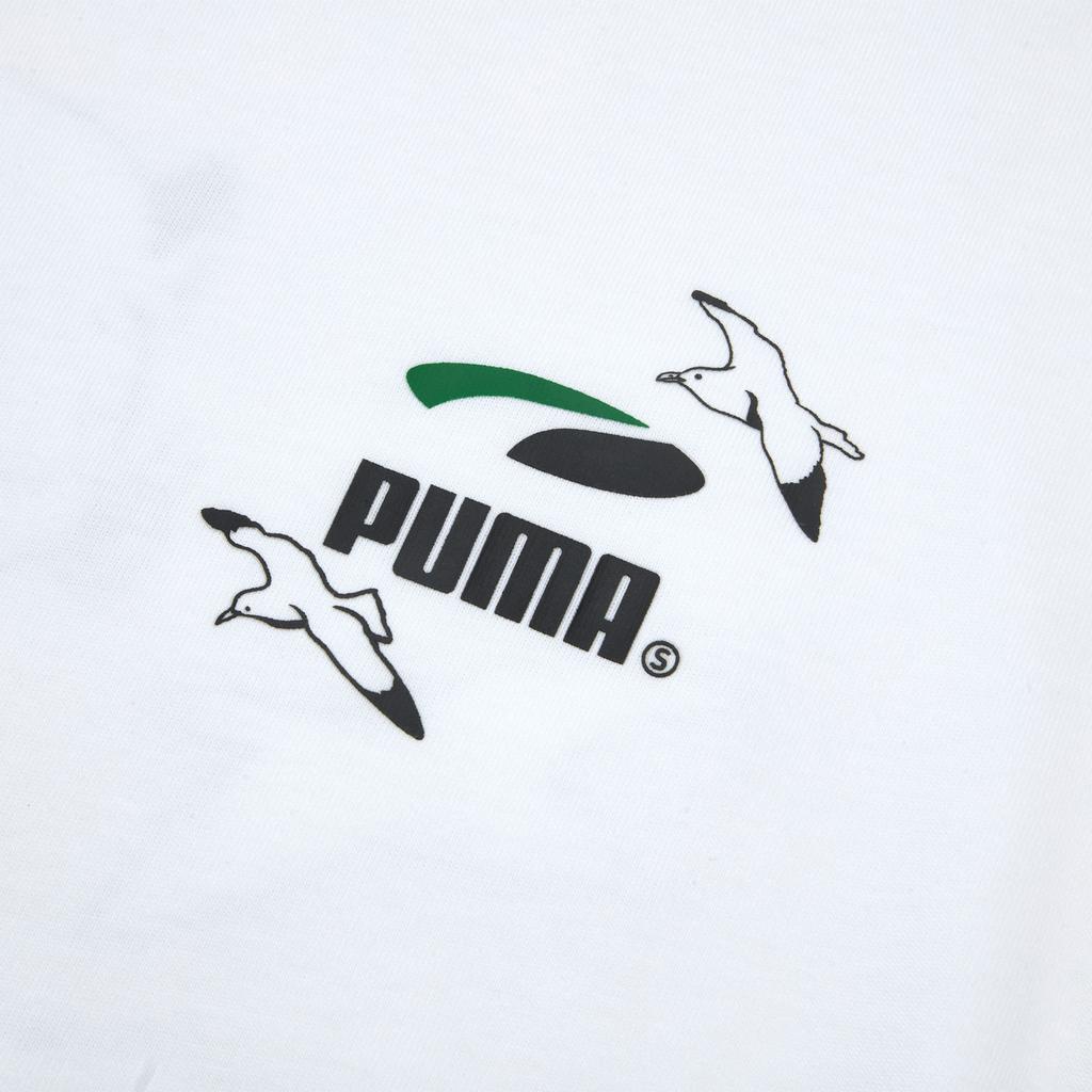 New PUMA SS25 SS GF TEE PARO T Shirt Unisex White 631253-02