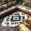 Boho Teppiche Southwestern Teppich Geometrisches Muster Matte Tribal Design Boden Dekoration Rutschfest Wohnaccessoire Moderner Wohnzimmerteppich W