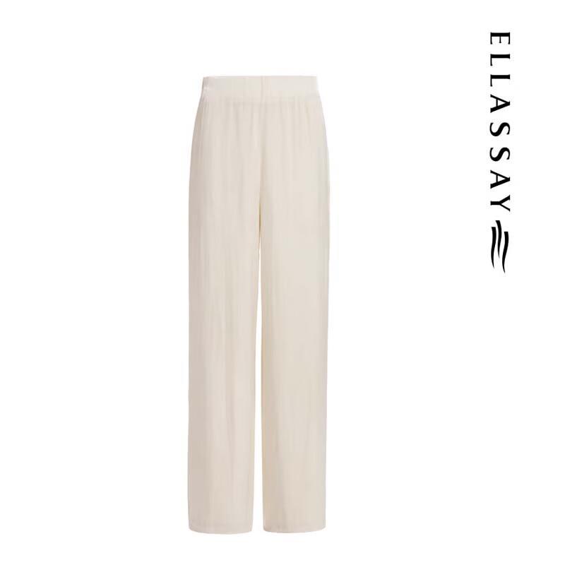 ELLASSAY Women's Relaxed Wide-Leg Trousers