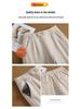 Women's 2025 Winter High-Waisted Woolen Silk Cotton Wide-Leg Pants: Loose, Warm, Drape, Hip-Covering Straight-Leg Design