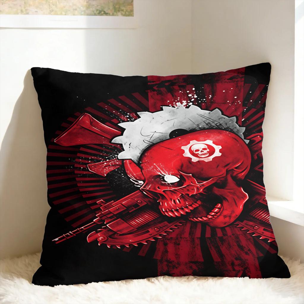 G-Gears Of War Pillow Case  Custom Pillow Cover Vintage Cushion Cover For Sofa Car Home Decor
