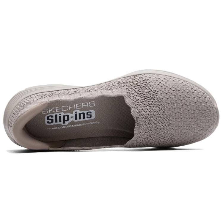 Skechers Slip-Ons Bedford Viste Autunnali Comode Versatili Scarpe Casual Scarpe Casual da Donna Grigio Marrone 159255-TPE