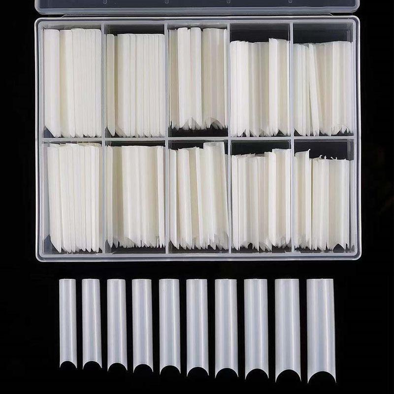 French Style Bamboo-Curve Nail Tips, 200 Pcs Box