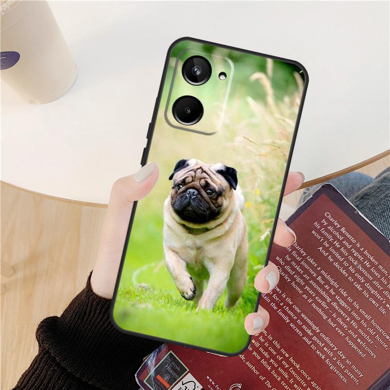 Pug Dog French Bulldog Case For Realme GT Neo 5 3 2 3T 8 9 10 Pro Plus C33 C35 C31 C30 C11 C15 C25 C21Y C55 Cover
