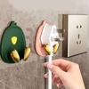 3pcs Plug Hook Multipurpose Light Luxury Elegant Cartoon Strong Adhesive Wall Hooks for Bathroom Kitchen Bedroom