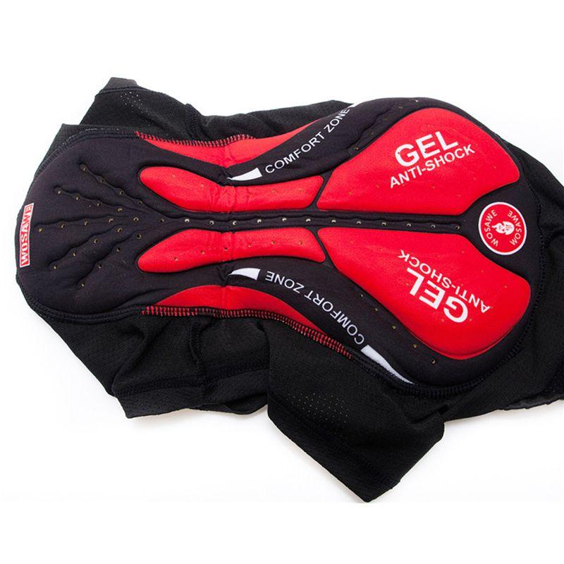 Ropa interior de ciclismo para hombre con acolchado 3D de gel de primera calidad y tejido de malla de alta elasticidad