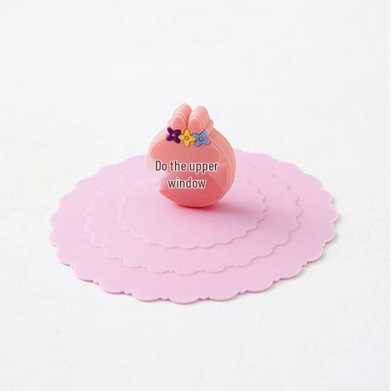 Silikon Cartoon Tassenabdeckung - Universeller staubdichter Deckel für Keramik- und Glastassen.