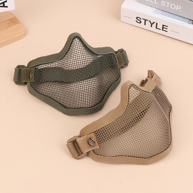Airsoft Tactical Mask For Outdoor Hunting, Protective Mesh Mask, Bb Gun Shooting Accessories