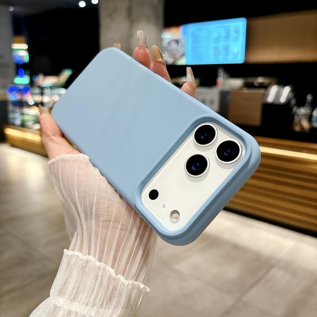 Official Liquid Silicone Fluorescence Candy Color Phone Case For iPhone 17 Air Pro Max Original Colorful Shockproof Bumper Cover